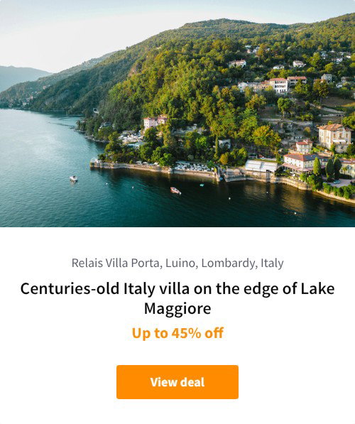 Centuries-old Italy villa on the edge of Lake Maggiore