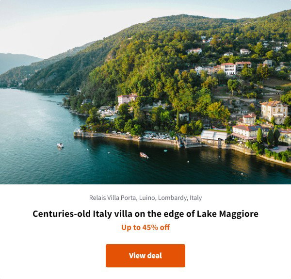 Centuries-old Italy villa on the edge of Lake Maggiore