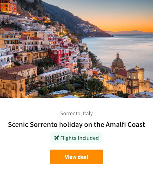 Scenic Sorrento holiday on the Amalfi Coast