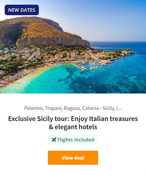 Exclusive Sicily tour: Enjoy Italian treasures &amp; elegant hotels