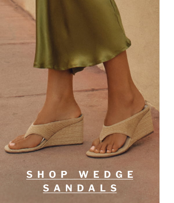 SHOP WEDGE SANDALS