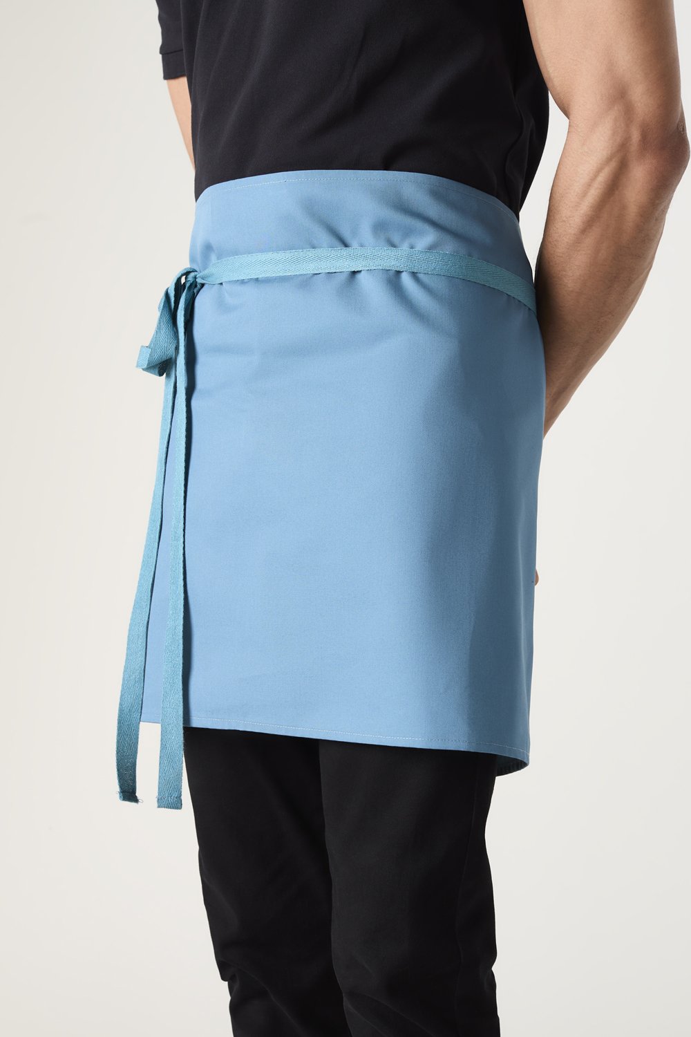 Image of Simon Jersey Short Apron – Turquoise