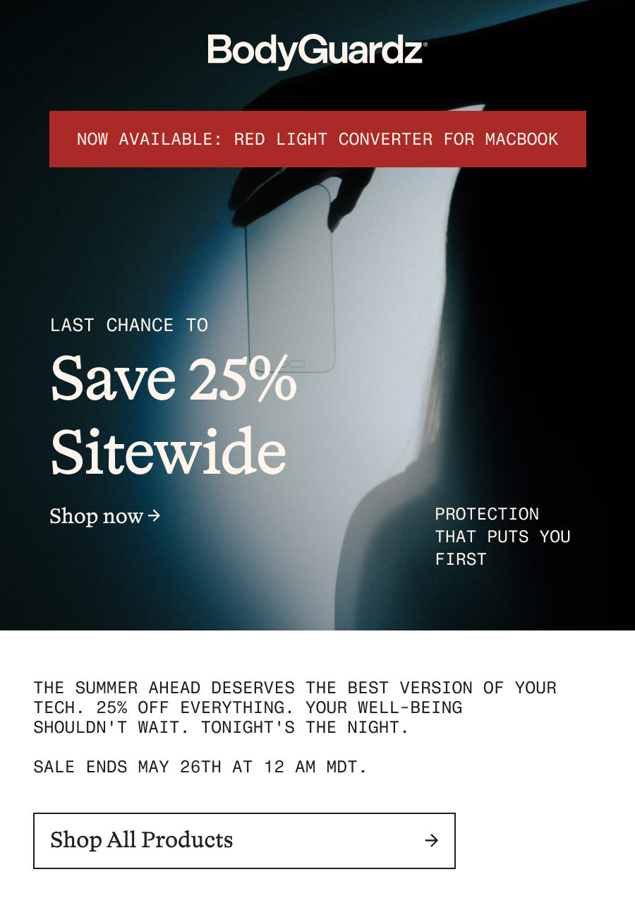25% off screen protectors and more