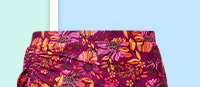 Spiced Blooms Swim Skirt