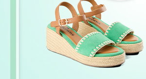 Strappy Wedge Sandals