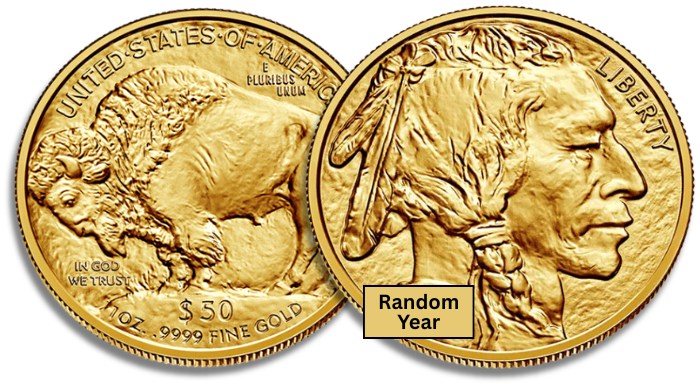 ON SALE: 1 oz American Gold Buffalo Coin (Random Year)