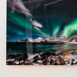 Gallery wall of metal prints