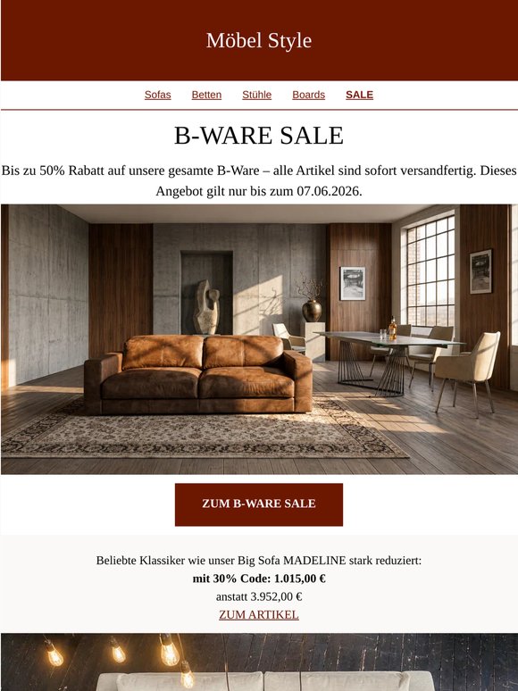 B-WARE SALE: Bis zu 50% Rabatt sichern