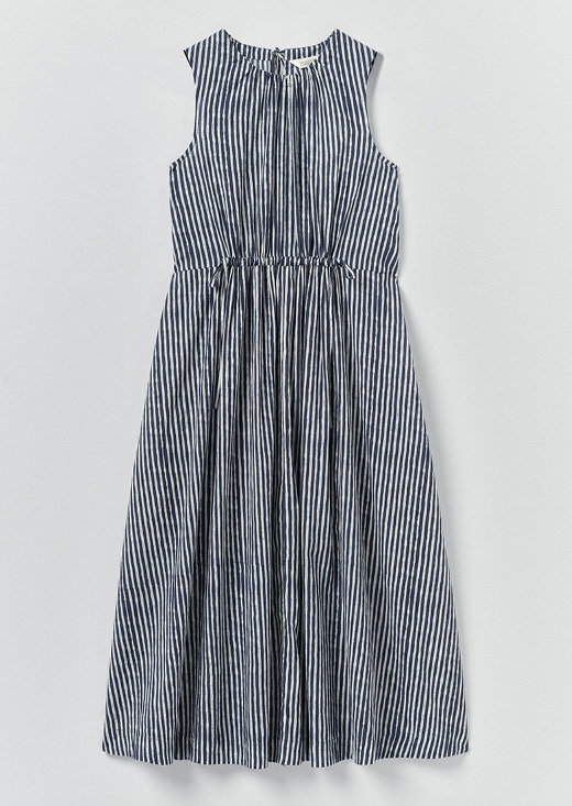 Martha Natural Dye Stripe Cotton Dress