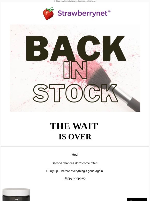 Finally back in stock 🙌
