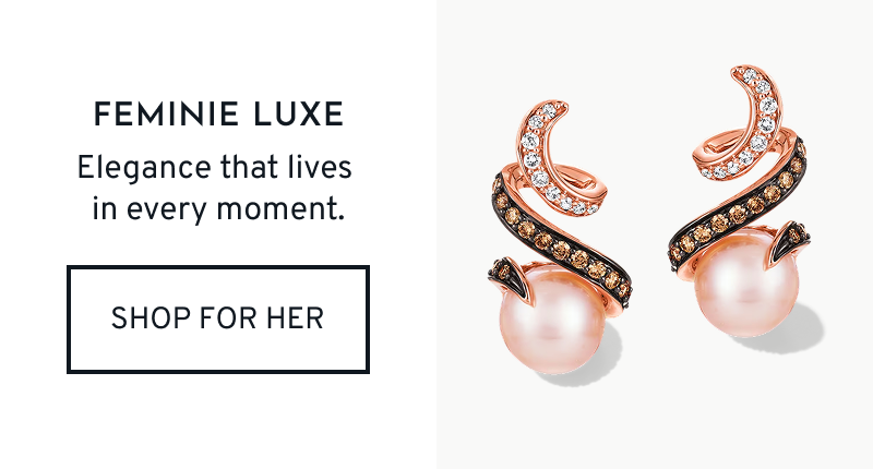 Pearl drop earrings with gold accents. Feminine Luxe. Elegance that lives in every moment. Click to Shop For Her