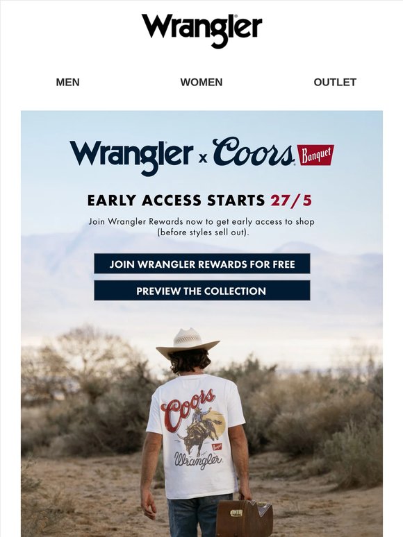 Coming soon: Wrangler x Coors