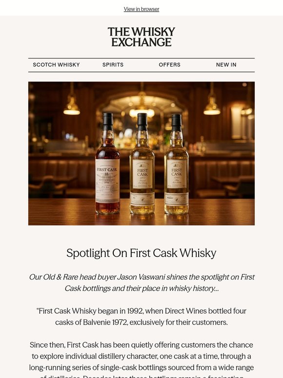 Old & Rare Spotlight: First Cask Whisky