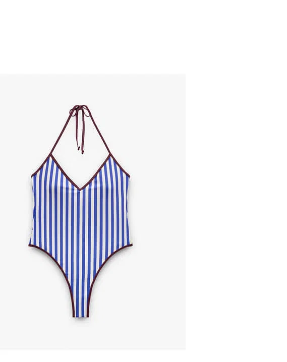 Striped swimsuit