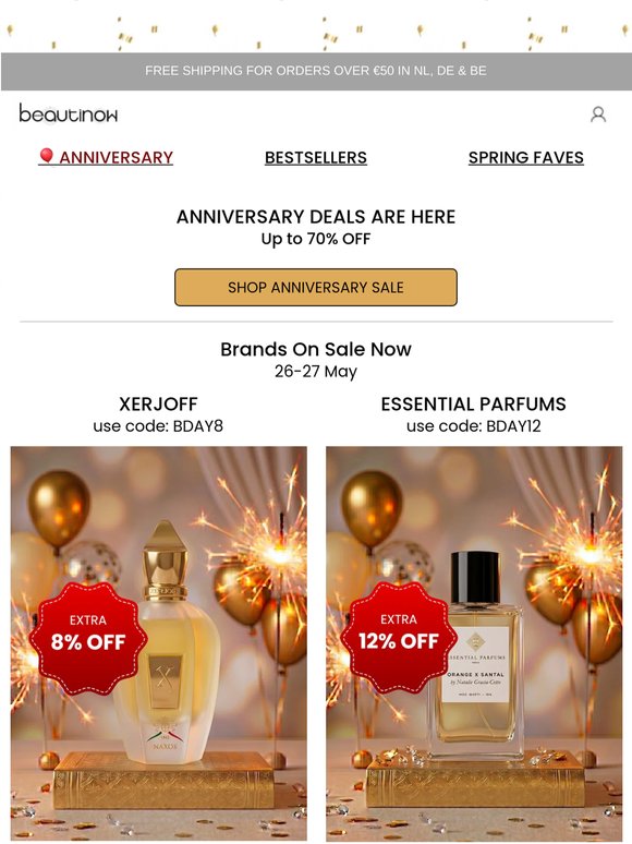 Limited Time: ANNIVERSARY Sale on Xerjoff & Essential Parfums