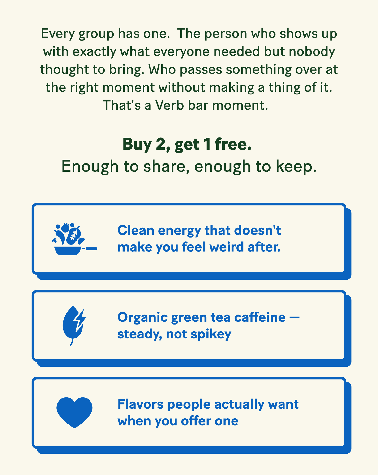 Buy 2, get 1 free