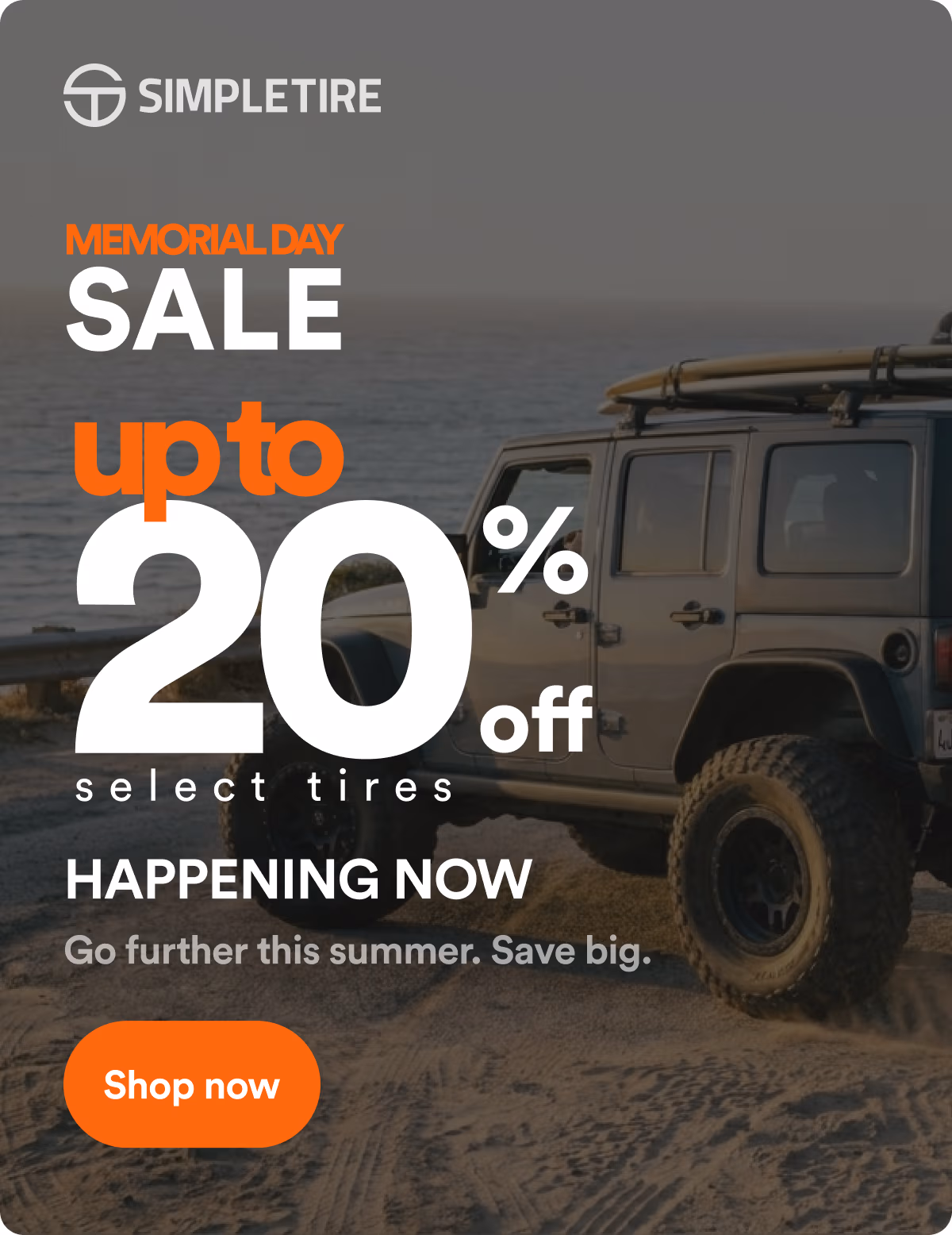 SimpleTire Memorial Day Sale happening now