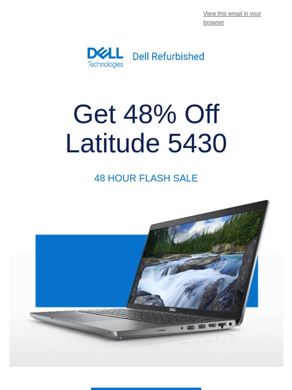 Flash Sale 🔥 48% off Latitude 5430. 2 days only.