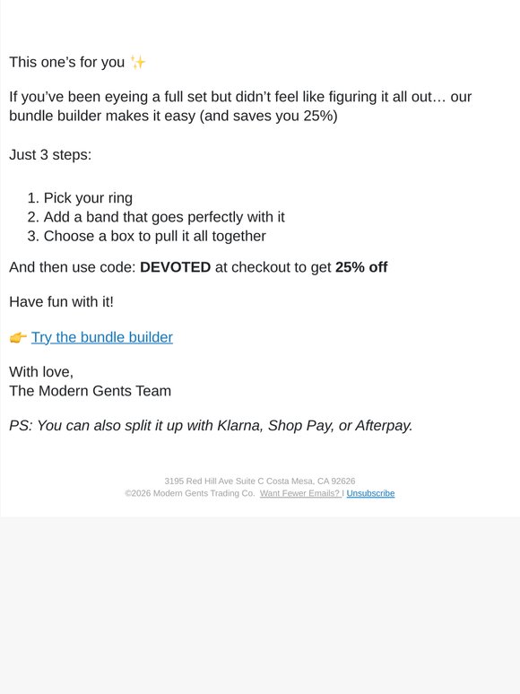 Build Your Set, Save 25% 😌