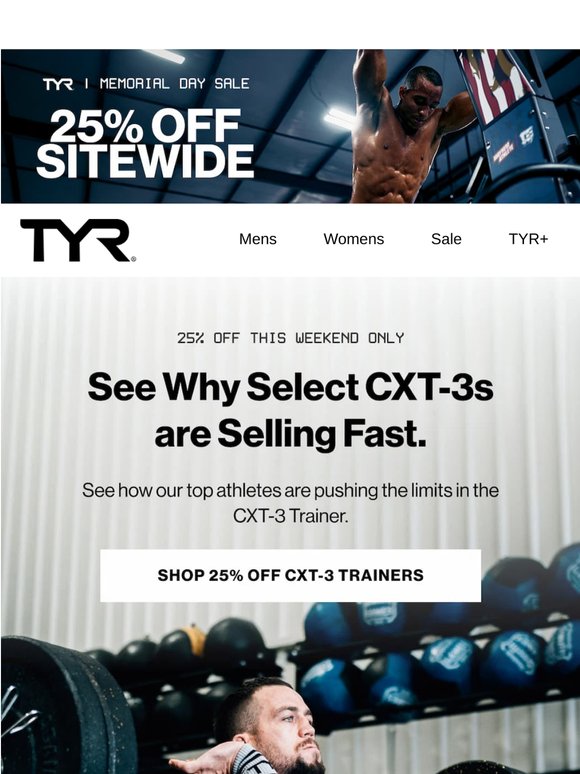 Push the Limits: Take 25% Off Select CXT-3 Trainers ⏳