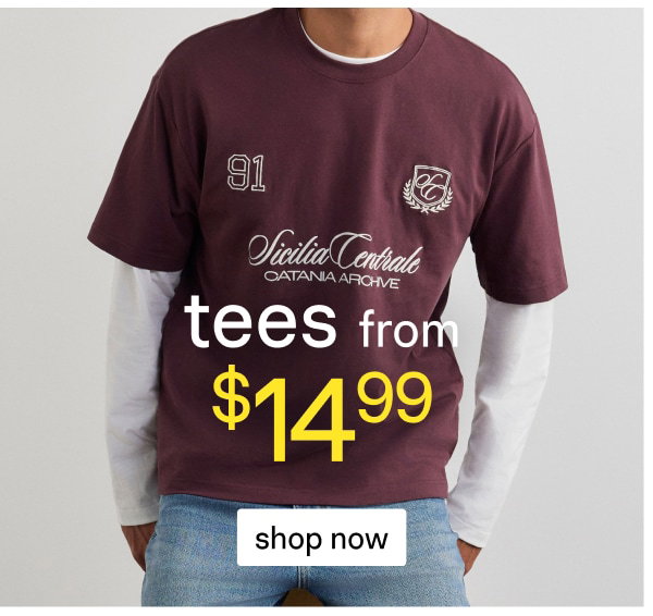 Shop Sale Tees From $14.99