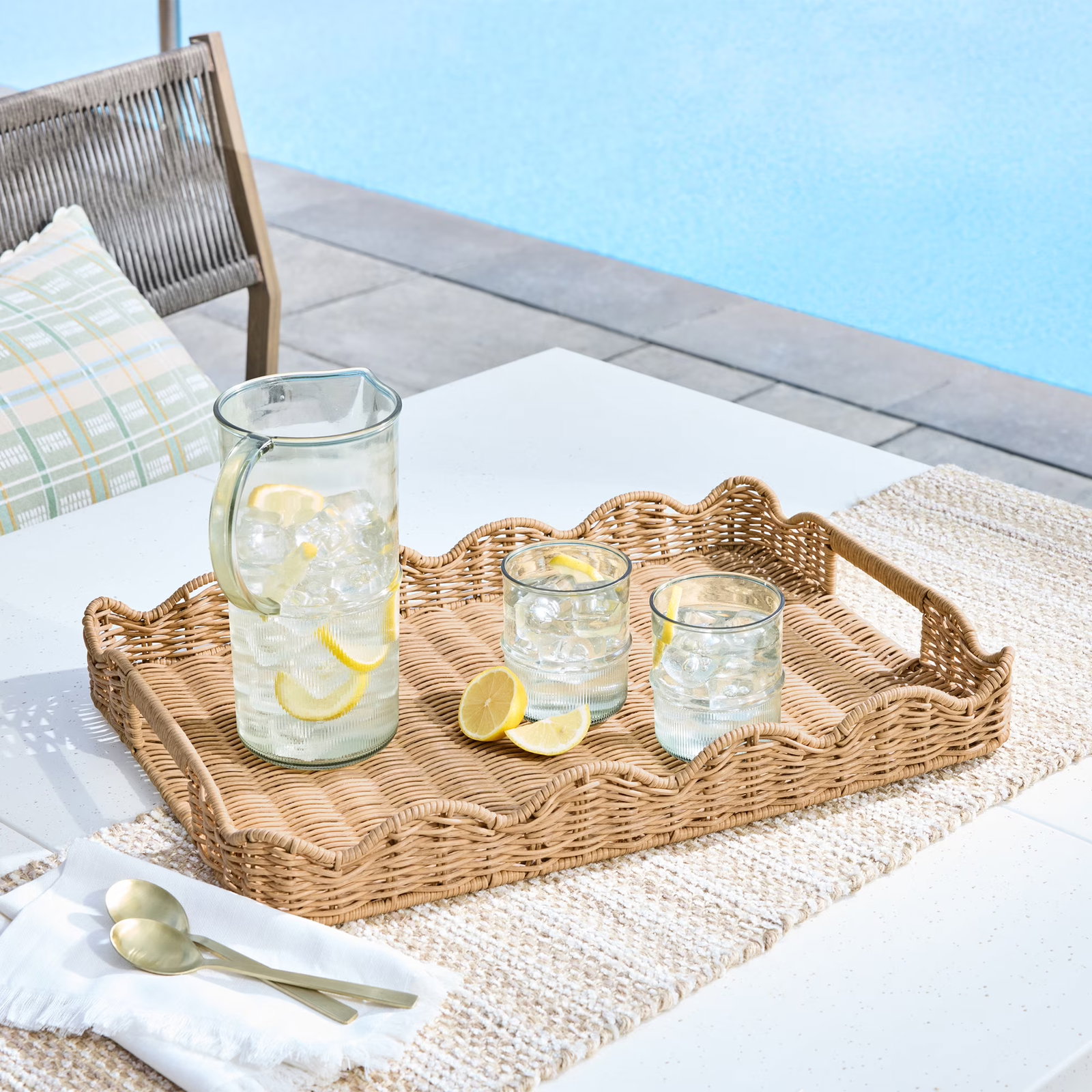 Rattan Serving Tray