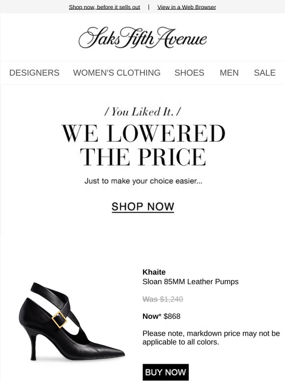 Price Drop Alert! Buy your Khaite pumps & more now...