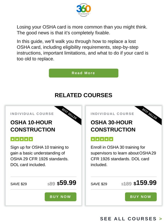 Lost Your OSHA Card? Here’s How To Replace It