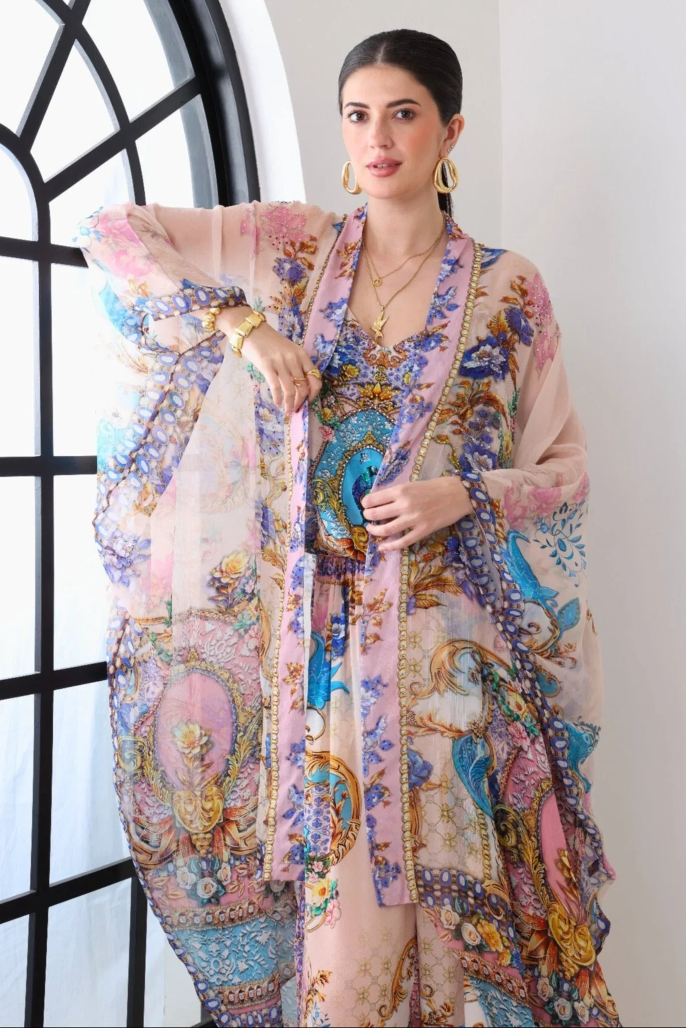 Image of Peacock Dreams Medium Cape