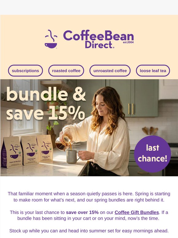 Before Spring Slips By, Bundle & Save 15%