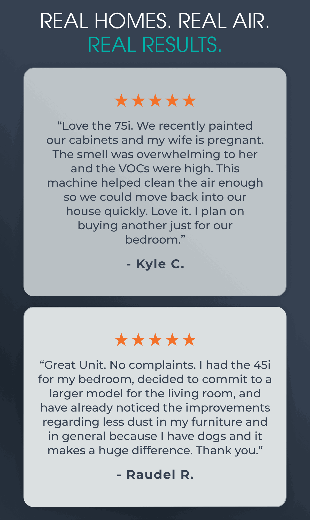Real Homes. Real Air. Real Results.