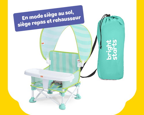 Rehausseur Chaise Pliable Pop'N sit Cabana - Vert de Bright Starts