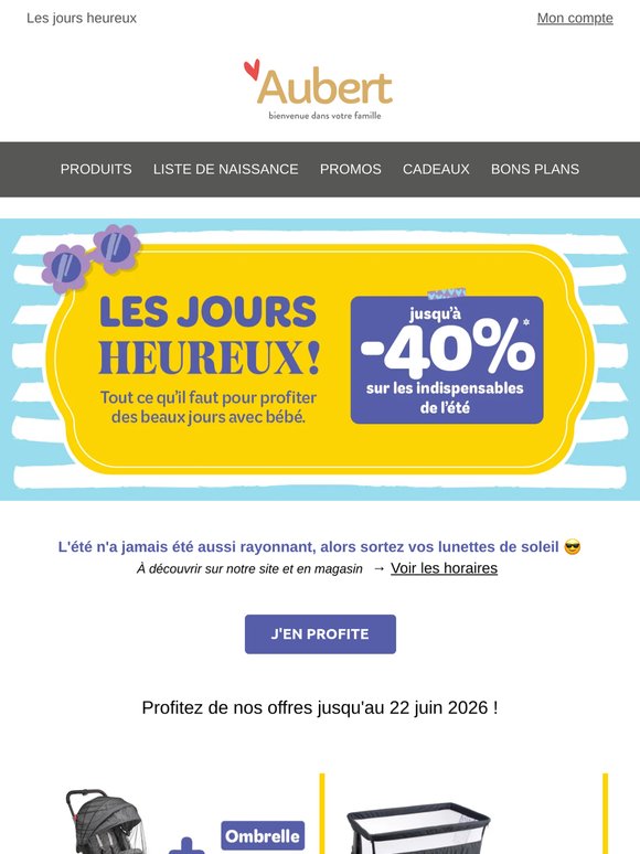😎 Jusqu'à -40% sur vos favoris !