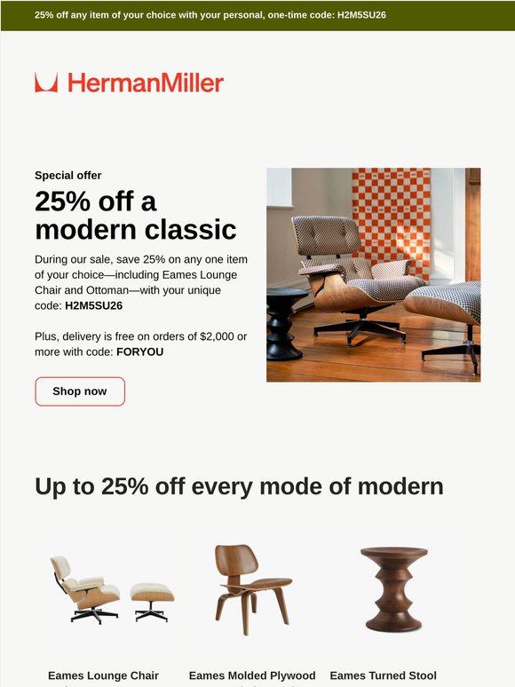 25% off your personal favorite