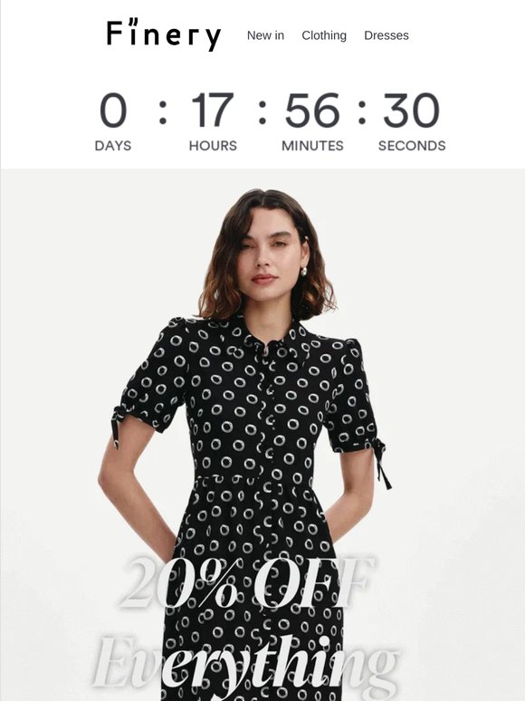 Last Chance for 20% OFF