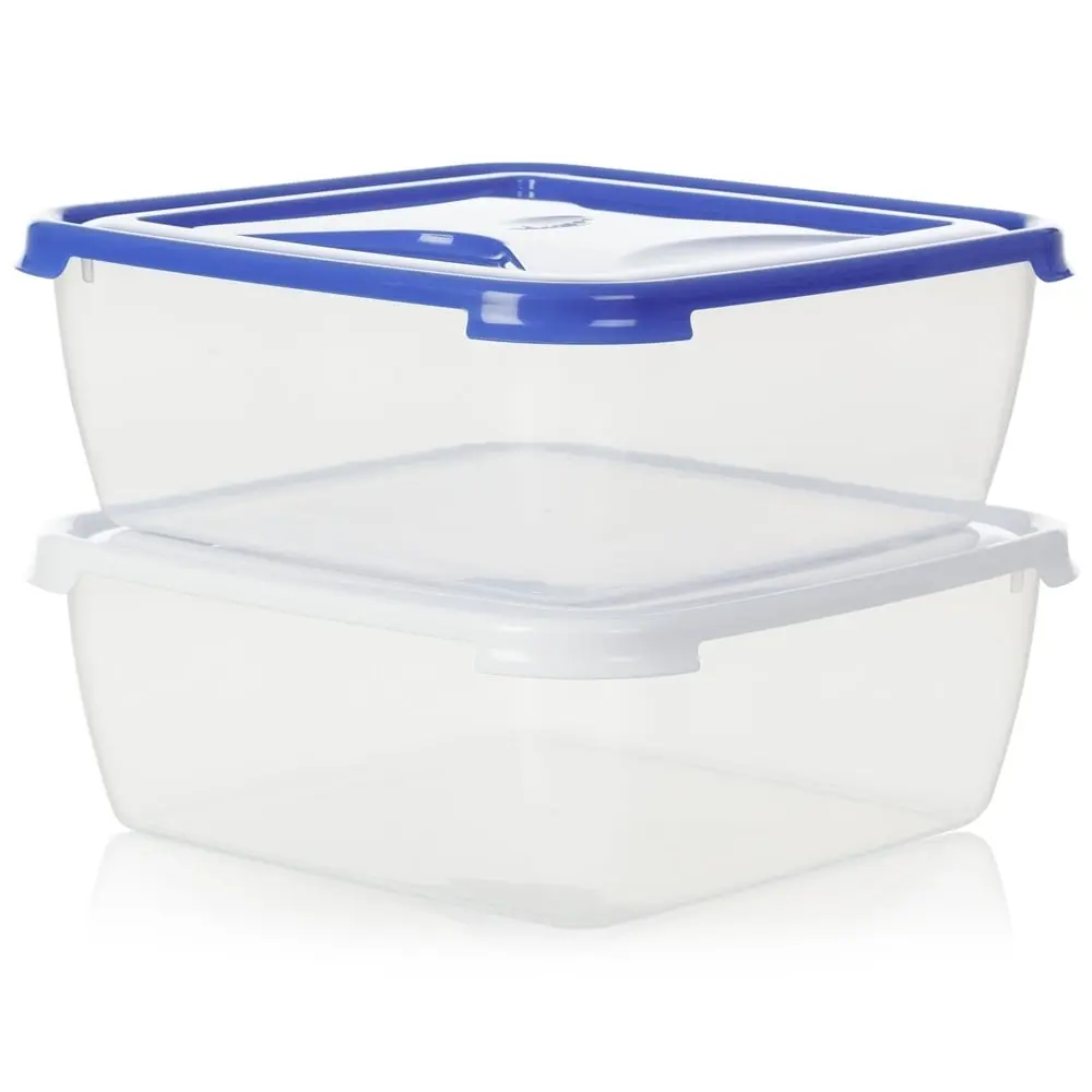 Image of 10 litre Square Plastic Cake Box with Lid