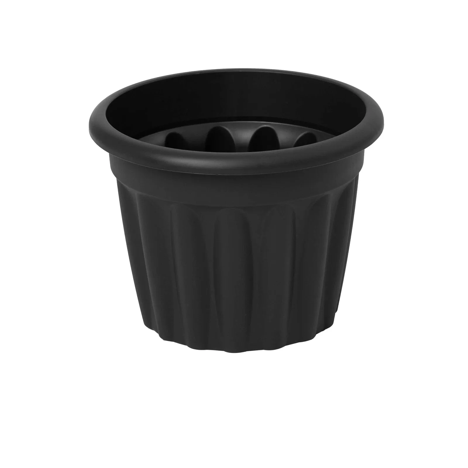 Image of Pack of 2 - 40cm Vista Medium Round Plastic Plant Pot