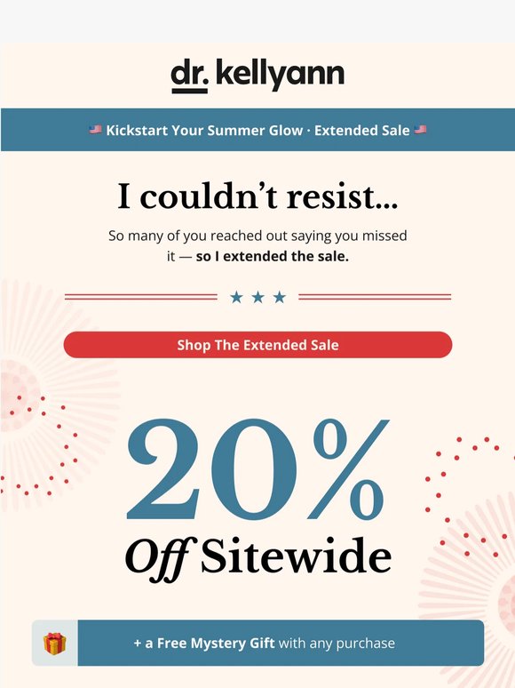 We Heard You — 20% Off Is Back for One More Day