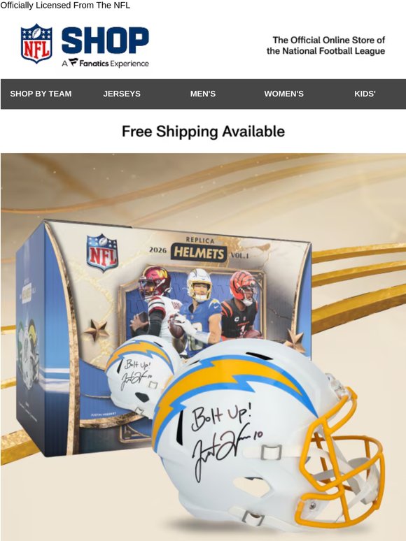 Just Dropped: Under Wraps 2026 NFL Replica Helmets Vol. I