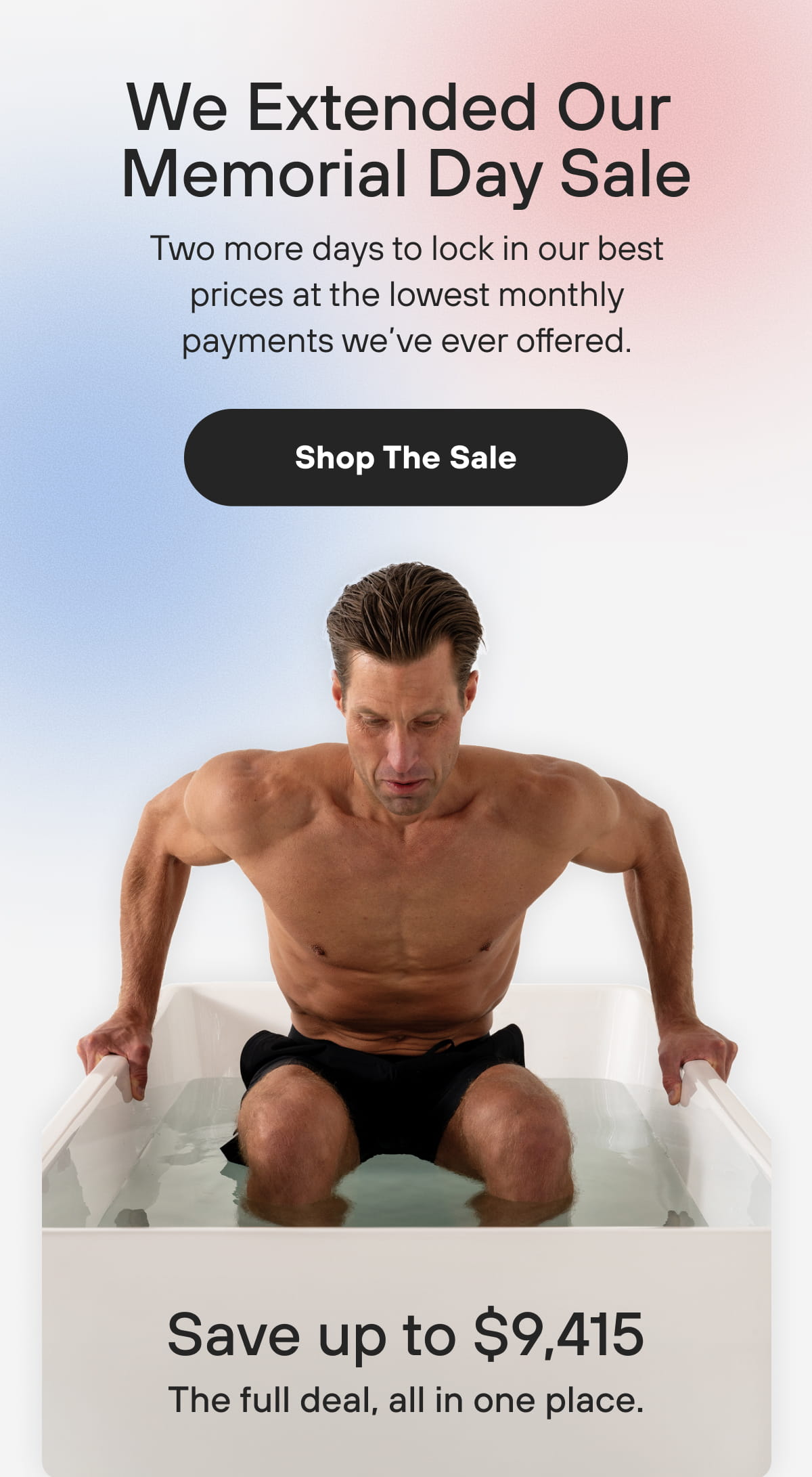 Memorial Day pricing through 5/28 | Shop The Sale