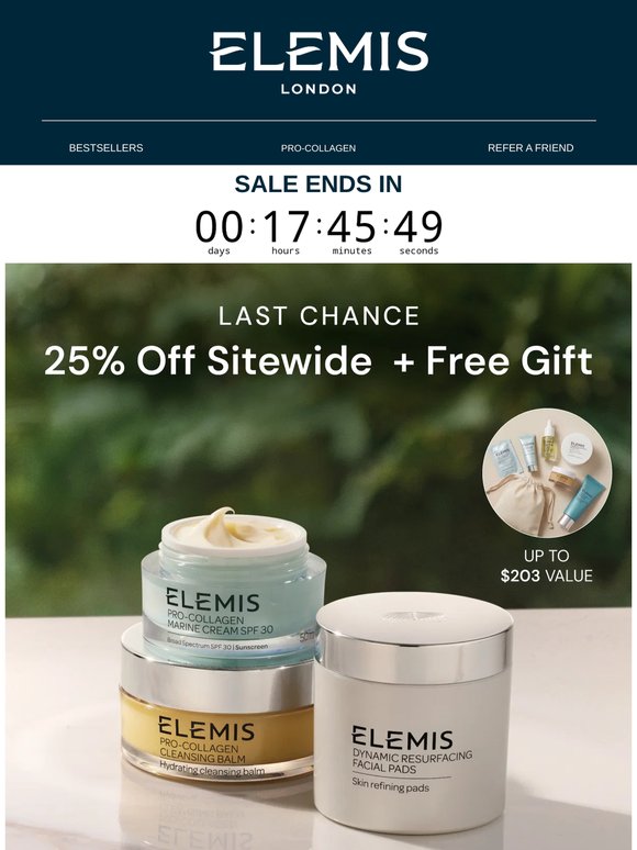 Last Chance: 25% Off + Gift With $140+