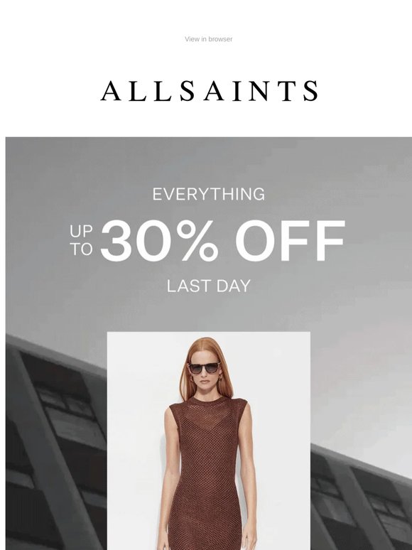 Last Day: Up To 30% Off + Extra 10%