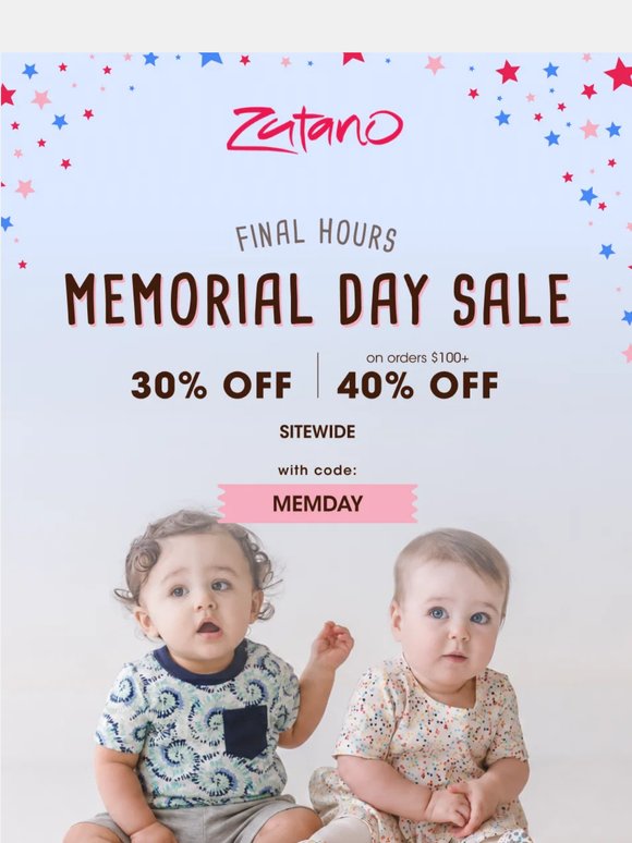 Final hours: up to 40% off! ⏰