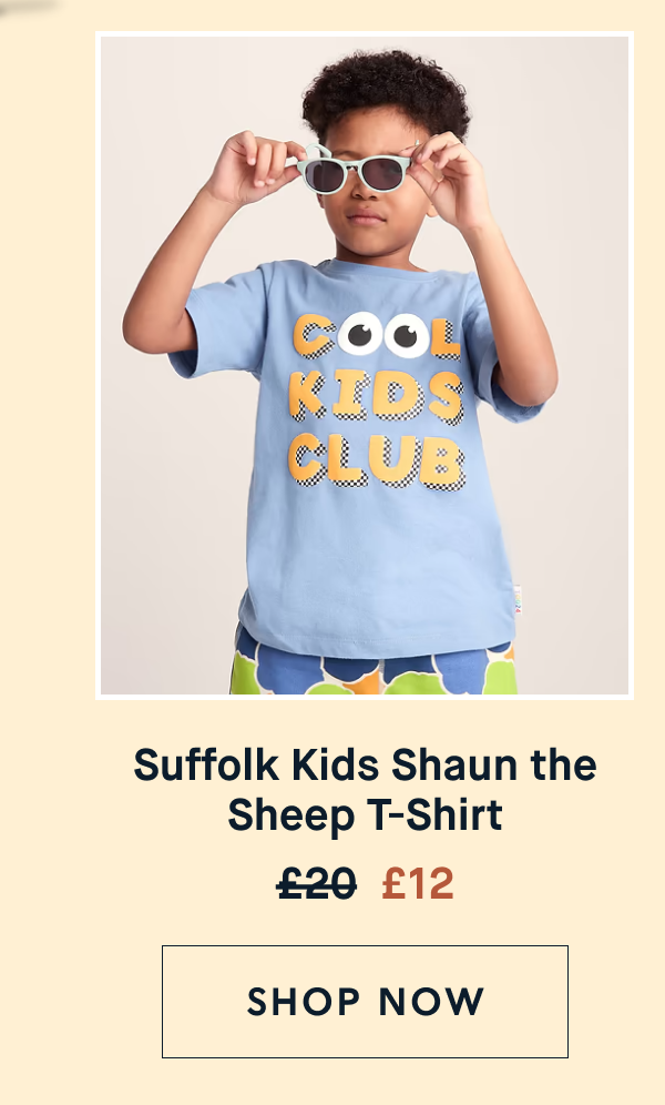 Suffolk Kids Shaun the Sheep T-Shirt - Bluebell