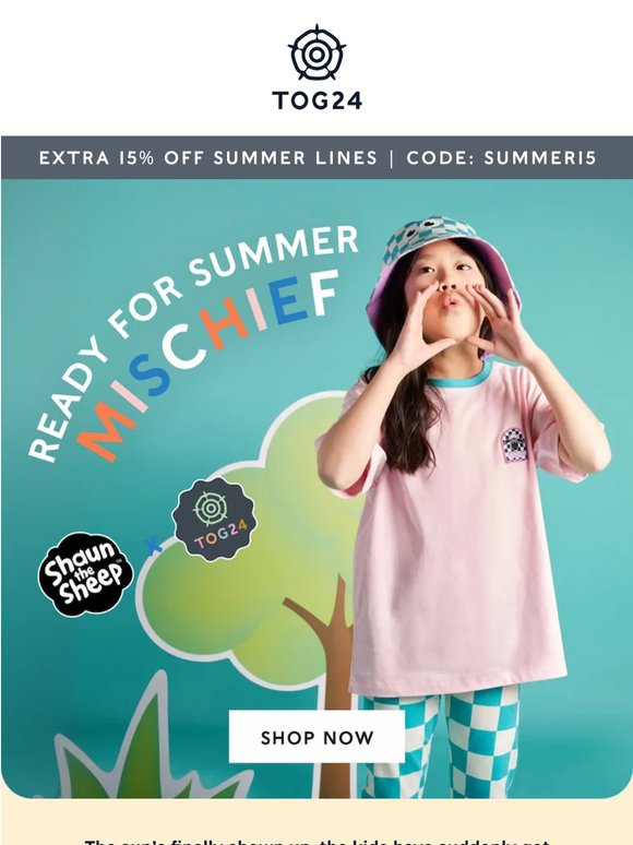 Small people. Proper summer kit.