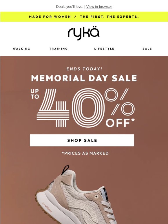 LAST DAY! Up to 40% off summer 2026 faves