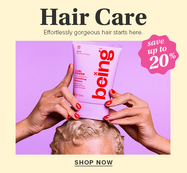 Save up to 20% on Hair Care