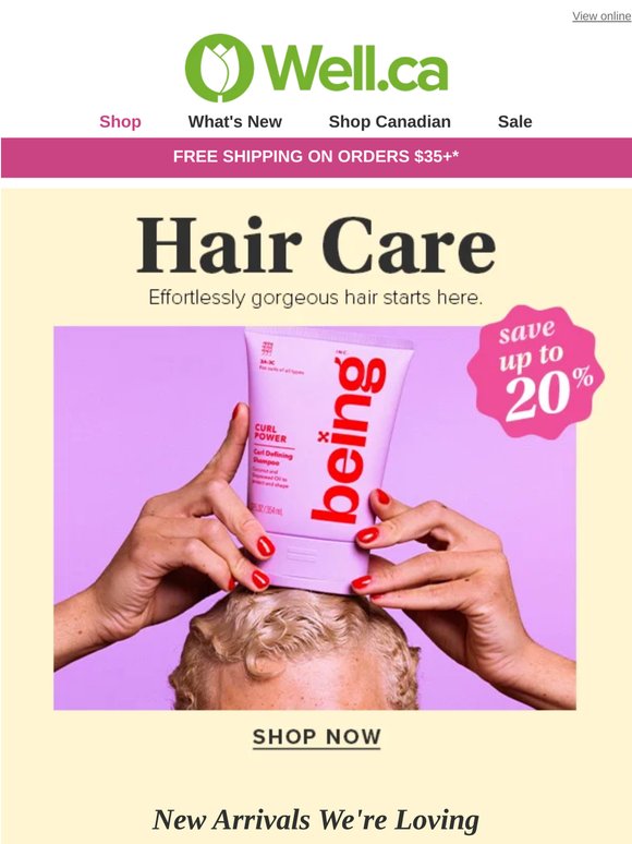 ✨ Up to 20% Off New & Trending Hair Care