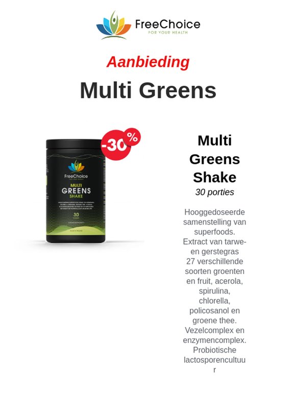 🥬 Aanbieding Multi Greens & Multi Collageen