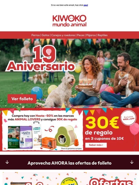¡Última llamada! Los DESCUENTAZOS de Aniversario terminan YA ¡Consigue tus 30€ de regalo!